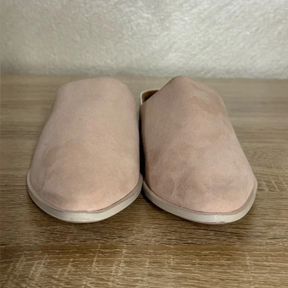 Kelsi Dagger Brooklyn Aiva Women's 10 Beby Pink Leather Off White Pointed Mules - Picture 2 of 8